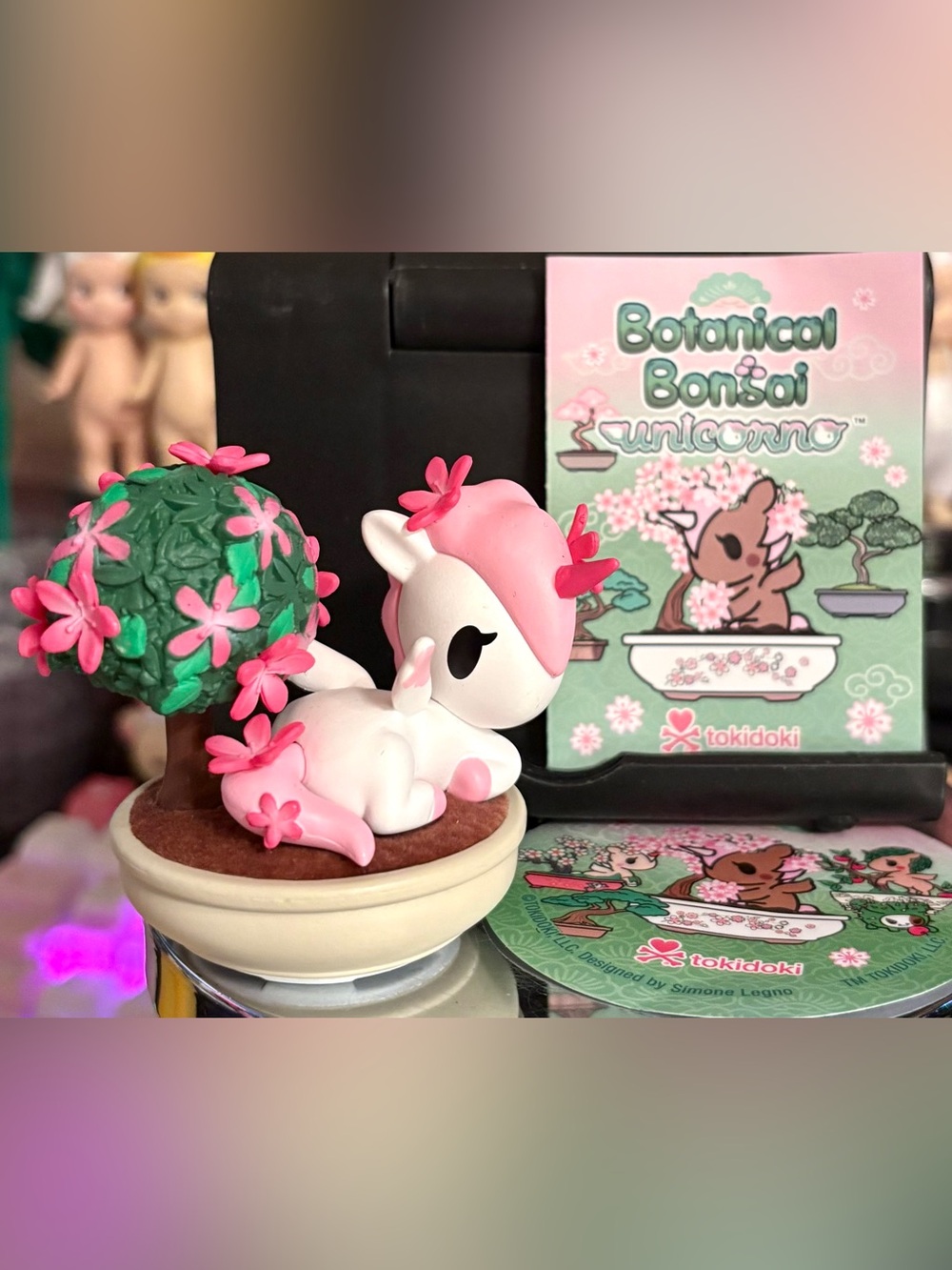 Tokidoki Pink Azalea Unicorno Botanical Bonsai Series Collectible Art Figure